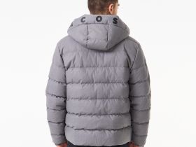Мужской стёганый пуховик Lacoste с капюшоном