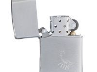 Зажигалка ZIPPO с покрытием Brushed Chrome, латунь/сталь, серебристая