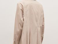 Рубашка из хлопка со складками