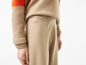 Женские шерстяные брюки Lacoste свободного кроя