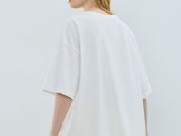 Футболка оверсайз с вышивкой, Белый