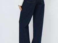 Широкие джинсы с высокой посадкой, Синий