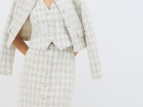 Твидовый жилет, Белый