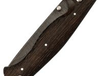 Складной нож Сибиряк, сталь дамаск, рукоять венге