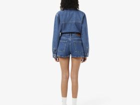 Женские джинсовые короткие шорты Lacoste