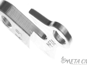 Держатель заднего переключателя "петух" Meta №49 фрезерованный (серебристый)