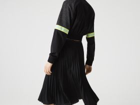 Женская плиссированная юбка Lacoste