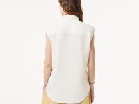 Женская рубашка Lacoste из льна и тенселя