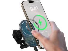 Автомобильный держатель Keephone Kevlar Seanova с беспроводной зарядкой в воздуховод 15W Moonrise