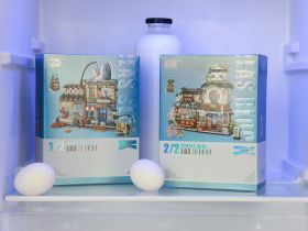 1232_MK Конструктор Уличный ресторан Кошка