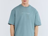 Футболка с текстовым принтом, Зеленый