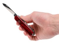 Нож перочинный Victorinox Climber, сталь X55CrMo14, рукоять Cellidor®, полупрозрачный красный, 14 функций, 91мм