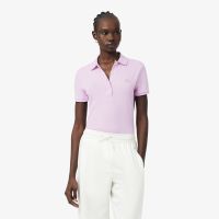 Женское поло Lacoste приталенного кроя из эластичного хлопка