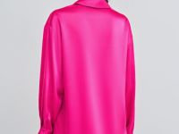 Сатиновая блузка, Розовый