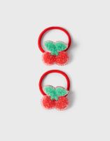 Резинки для волос с вишнями из бисера 2 шт. Глория Джинс