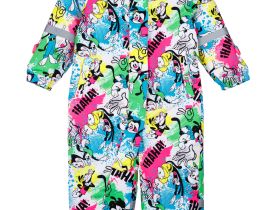 Комбинезон детский текстильный с полиуретановым покрытием для девочек