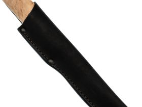 Кованый нож Северный малый, сталь 65Х13, карельская береза