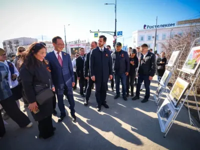Глава Якутии принял участие в праздничных мероприятиях проекта «Проспект Победы»