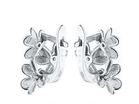 Серьги из серебра с бриллиантами э0601сг03185300