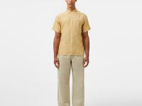 Мужская льняная рубашка Lacoste с коротким рукавом