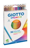 Набор карандашей цветных гексогональных Fila Giotto "Stilnovo Ast" 36 цв, в картонной коробке