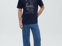 Футболка из хлопка с принтом