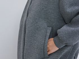 Бомбер из неопрена, Серый