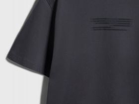 Футболка с текстовым принтом, Серый