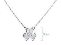 Колье из серебра с бриллиантом э0601кл03185400