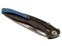 Нож складной RK1902 Rikeknife, сталь M390, рукоять титан/карбон, красный