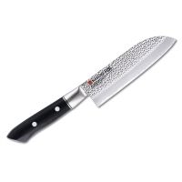 Нож кухонный Сантоку Kasumi Hammer 13 см, сталь VG-10, рукоять полимер