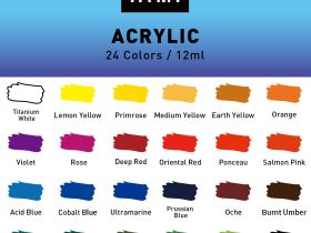 Набор акрила HIMI 24 цвета в тюбиках