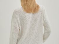 Джемпер из хлопка с v-образным вырезом