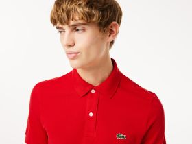 Мужское поло Lacoste L.12.12 приталенного кроя