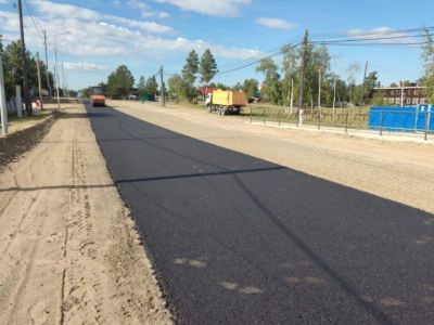 В городе Вилюйске начато асфальтирование улицы Чапаева