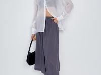 Юбка миди с эластичным поясом