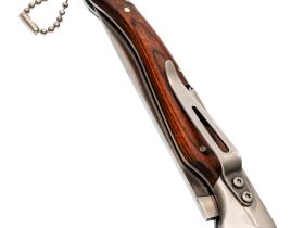 Складной нож Витязь "Перочинный", сталь 65х13, рукоять сталь/дерево