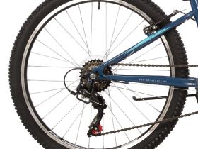 Подростковый велосипед Novatrack Racer 24, год 2023, цвет Синий, ростовка 14