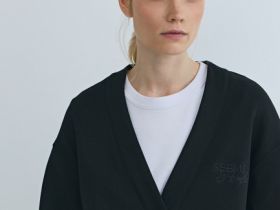 Кардиган с вышивкой, Черный