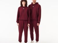 Хлопковая толстовка - худи Lacoste унисекс с капюшоном