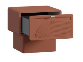 Тумба прикроватная Монсон 1.2-45x42 Терракотовый