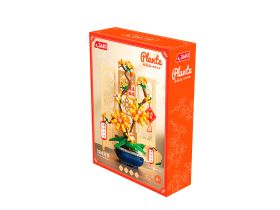 DK003 Конструктор Желтый цветок в горшке