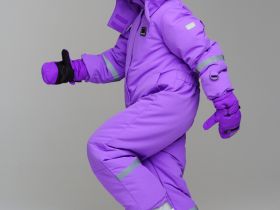 Комбинезон текстильный с полиуретановым покрытием для девочек