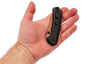 Складной нож Kizer T1 BD, сталь Elmax, рукоять титан, черный