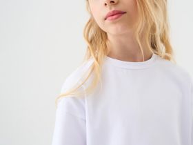 Футболка силуэта oversize для девочки
