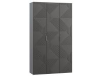 Распашной шкаф Шелтон 3-137x240 Графитовый