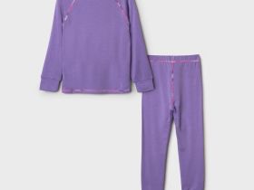 Термокомплект трикот. для девочек: фуфайка (футболка) с длин. рук, брюки для эпизод. использования