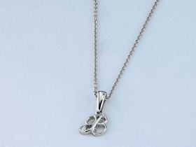 Подвеска из серебра с бриллиантом э0601пд04201230