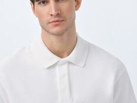 Поло свободного силуэта, Белый