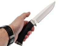 Рыбацкий нож Кубанец, сталь 95х18, кожа